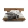 Minimalist Modern Solid Wood Platform Bed Frame with Headboard