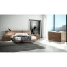 Minimalist Modern Solid Wood Platform Bed Frame with Headboard