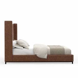 Luxury Tufted Wingback Upholstered Bed Frame