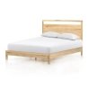 Modern Solid Wood Bed Frame with Headboard