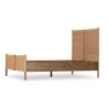 Natural Woven Wood Bed Frame Modern Coastal Design
