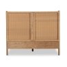 Natural Woven Wood Bed Frame Modern Coastal Design