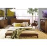 Modern Solid Wood Platform Bed Frame with Headboard