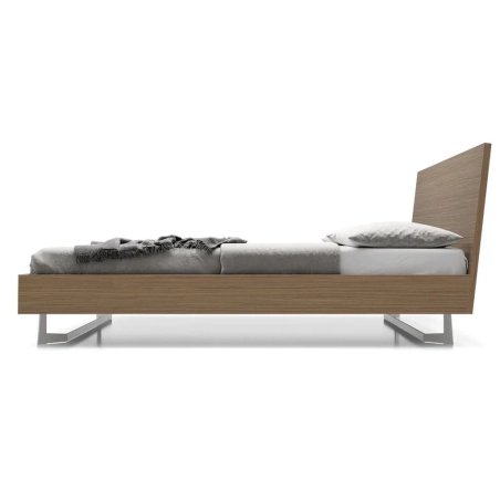 Modern Wooden Platform Bed Frame with Headboard