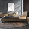 Modern Wooden Platform Bed Frame with Headboard