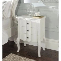 White Classic French Style Tufted Fabric Headboard Bed Frame
