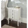 White Classic French Style Tufted Fabric Headboard Bed Frame