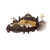 Luxury Opulent Classic Carved Wood Upholstered King Bed
