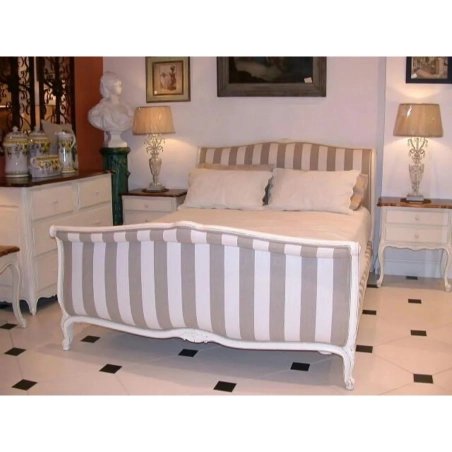 Upholstered French Provincial Classic Wood Bed Frame