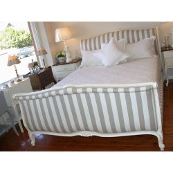 Upholstered French Provincial Classic Wood Bed Frame