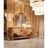 Luxury Carved Wood Bed Set Tufted Headboard Matching Pieces