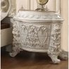 Luxury Baroque Carved King Size Bed with Tufted Upholstery