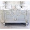 Elegant Carved Classic French Style Wooden Bed Frame