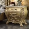 Exquisite Classic Luxury Gold Carved Bed Frame