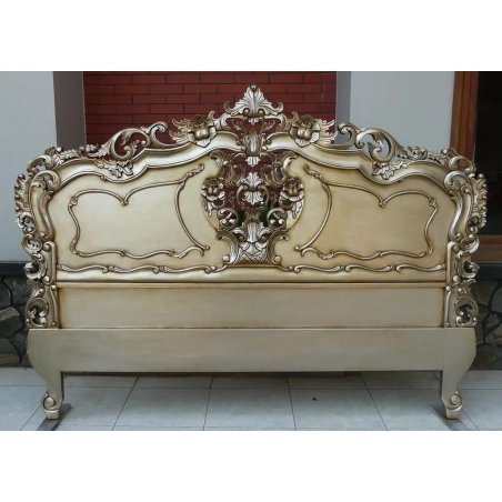 Luxury Classic Ornate Carved Wood Bed Frame