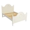 Elegant White Classic Wooden Bed Frame for Bedroom