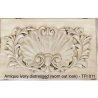 Elegant Classic Antique Ivory Distressed Living Room Sofa