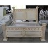 Elegant Classic Carved Wood Bed Frame | Handcrafted Bedroom Furniture