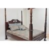 Exquisite Hand Carved Solid Wood Four Poster Canopy Bed