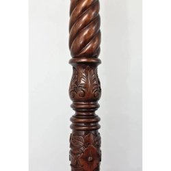 Exquisite Hand Carved Solid Wood Four Poster Canopy Bed