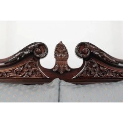 Exquisite Hand Carved Solid Wood Four Poster Canopy Bed