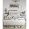 Elegant French Provincial Upholstered Bed Frame Handcrafted Wood