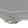Classic French Provincial Ornate Wooden Bed Frame with Silver Finish