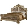Luxurious Ornate Tufted Upholstered Classic Bed