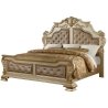Luxurious Ornate Tufted Upholstered Classic Bed