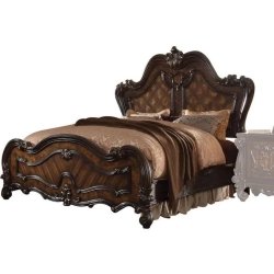 Luxury Ornate Carved Wood King Bed Frame Classic Style