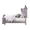 Luxurious Silver Grey Tufted Upholstered Bed Frame Classic Traditional
