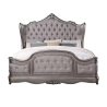 Luxurious Silver Grey Tufted Upholstered Bed Frame Classic Traditional
